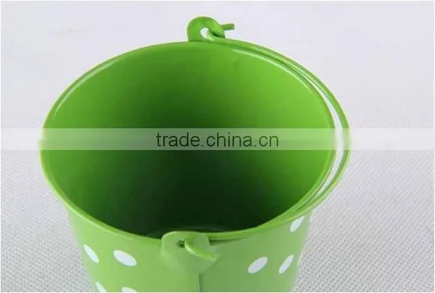 High Quality Chinese Factory New Style Garden Bucket for kids with dot printing