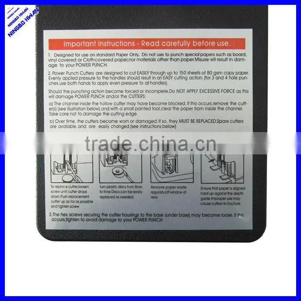 high quality 150 sheets super power heavy duty hole punch,paper hollow punch