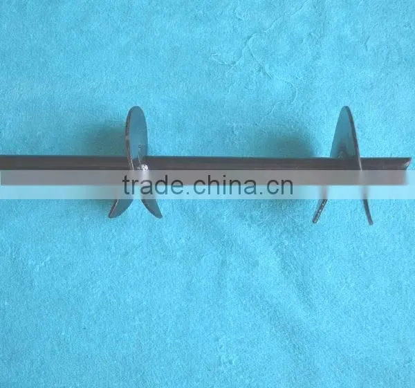 Steel fastening ground anchor