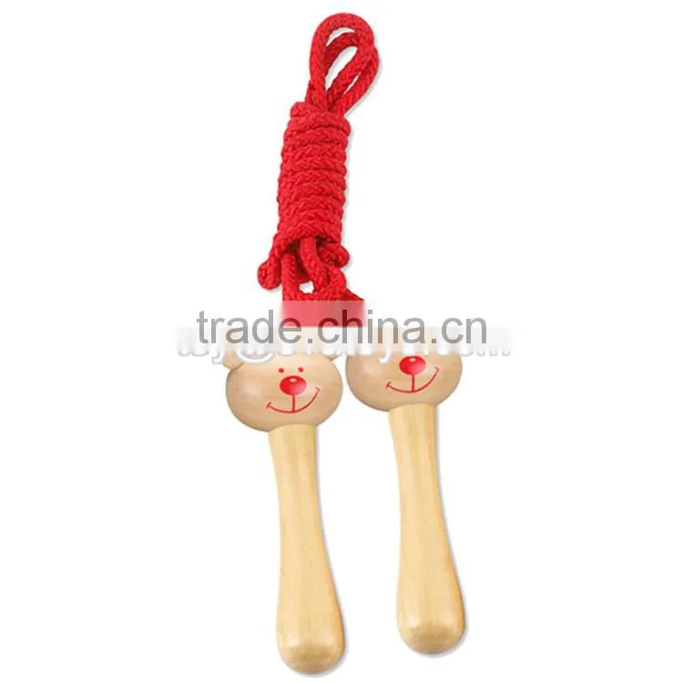 Wholesale multi-function children speed jump rope with wooden handle W01A120-S