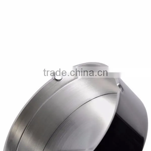 Newness Stainless Steel Tabletop Unbreakable Ashtray with Detachable Rotating Lid