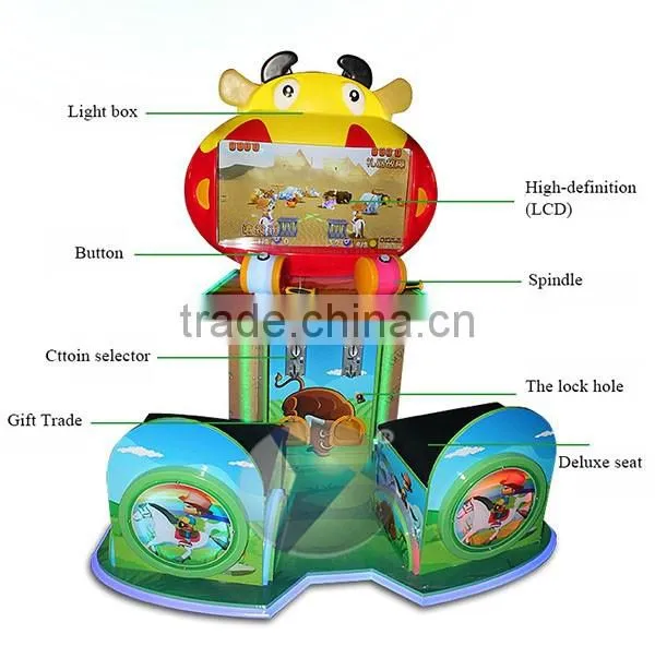 dianfu amusement coin operated kids play 2 players indoor and out door capsules game machine for sale with videos
