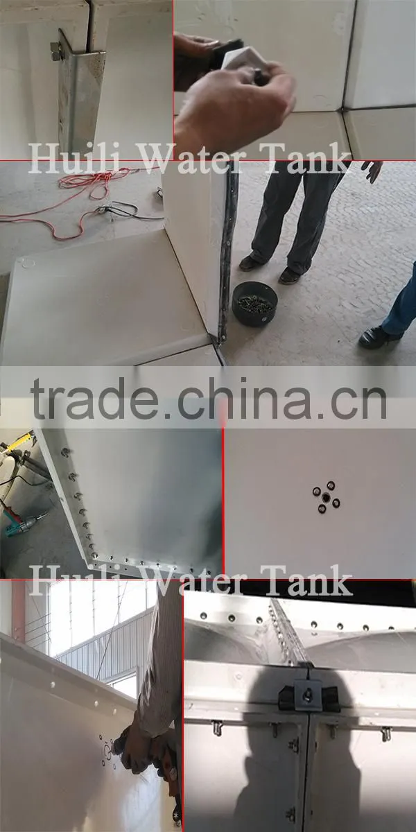 Enameled steel water tank with hign weigh and high strength