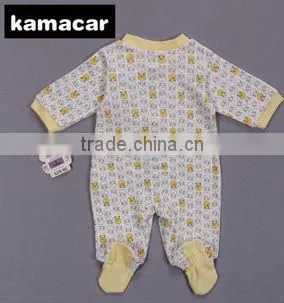 100% cotton interlock Lovely baby rompers