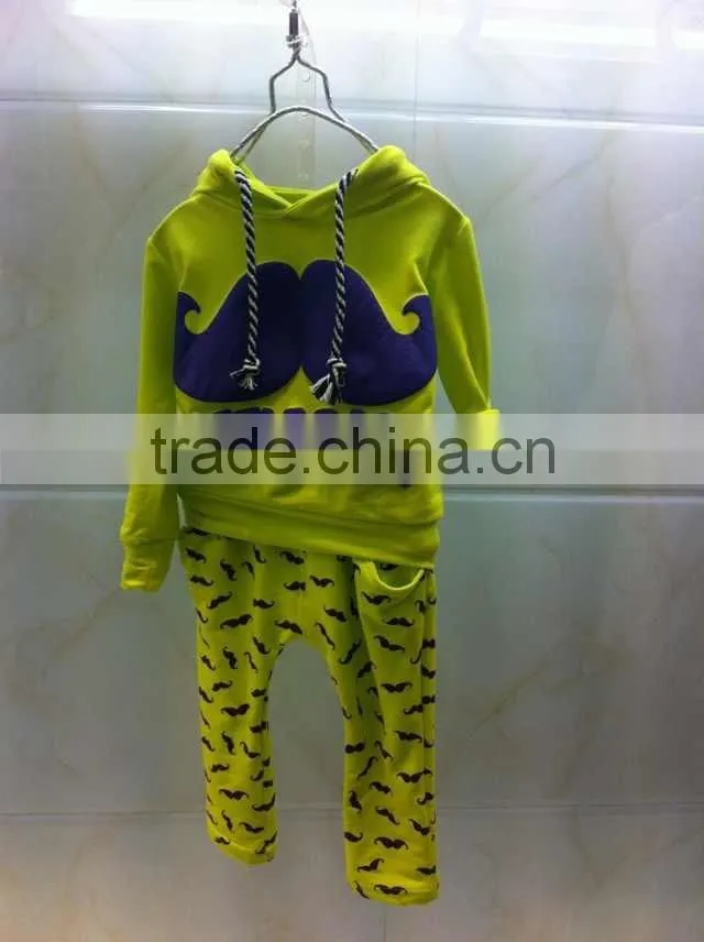 Cheap suit children cotton long sleeve beard pattern