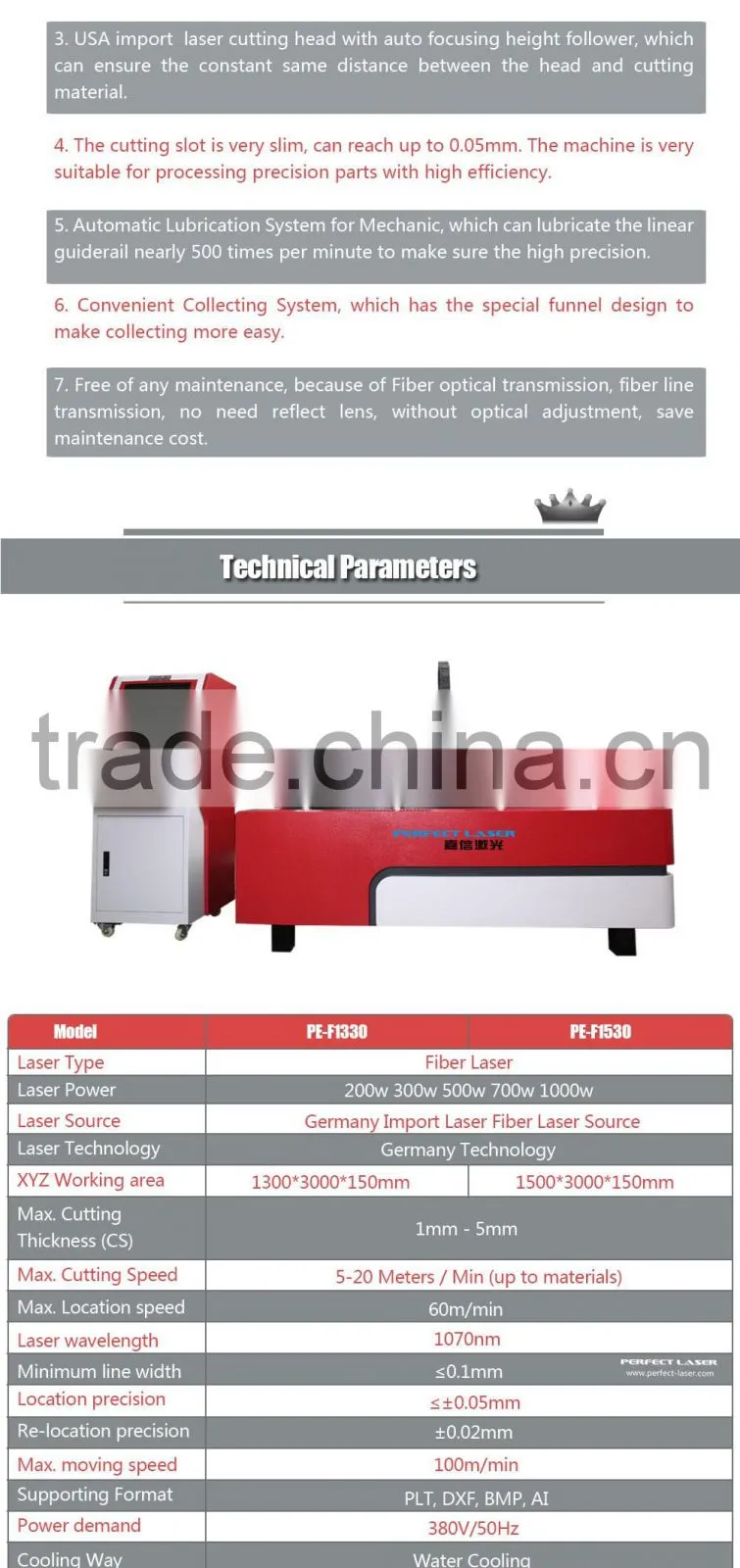 300W 500W fiber laser metal cutting machine promotional price for sale