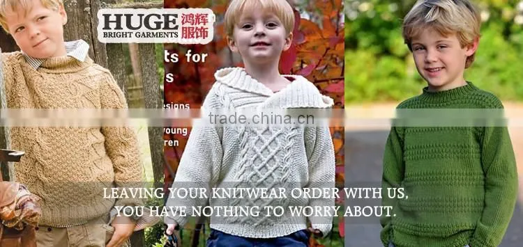 Long-Sleeve Jacquard-Knit Funny Fashion Child Sweater