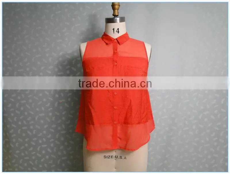 2016 New Ladies Sexy Red Wholesale Tank Top