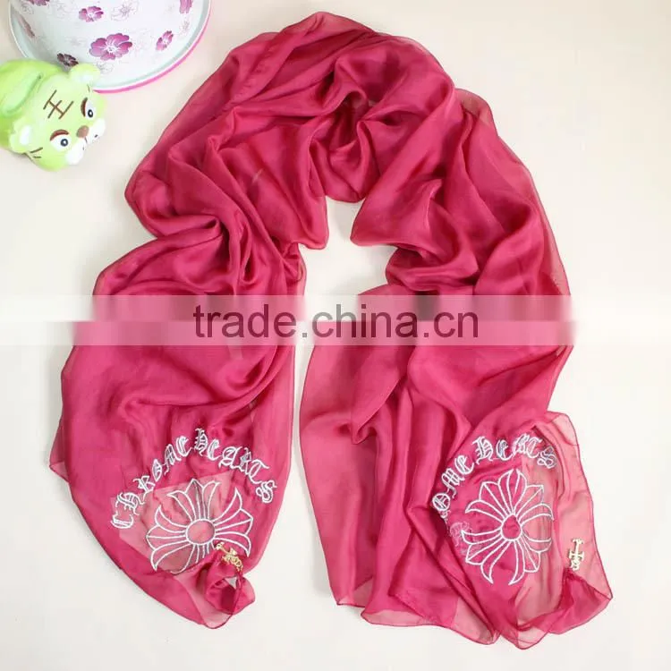 Summer new arrival fashion wholesale Silk children print scarf