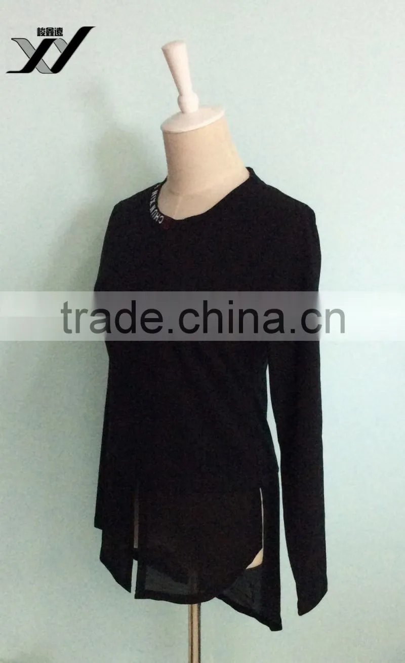 Long sleeve blank women shirt