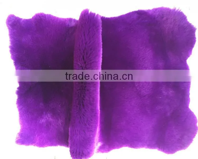 natural real rex rabbit fur plate pelt skin for trim/Rex Rabbit fur skin tanned rabbit fur skin