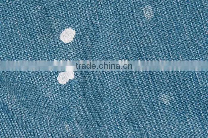 2016 European Style splash ink men denim casual shirt