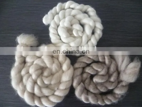 Chinese Hot sale Combed and Worsted Sheep Wool Open Tops Med Shade 21.5mic/44mm