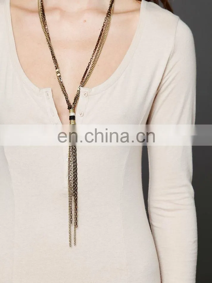 CHEFON Henley pattern elegant long style dresses sale