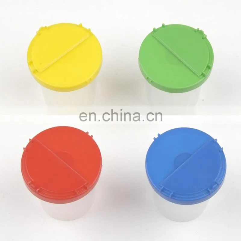 Dia. 8cm, height 9cm Blue Round plastic No-Spill Paint Cups