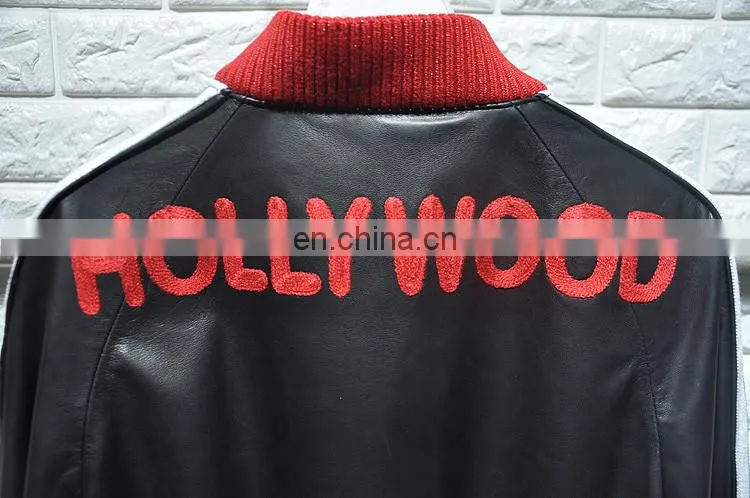 Fashion Sheep Leather Coat Ladies Long Sleeve Warm Italian Leather Coats