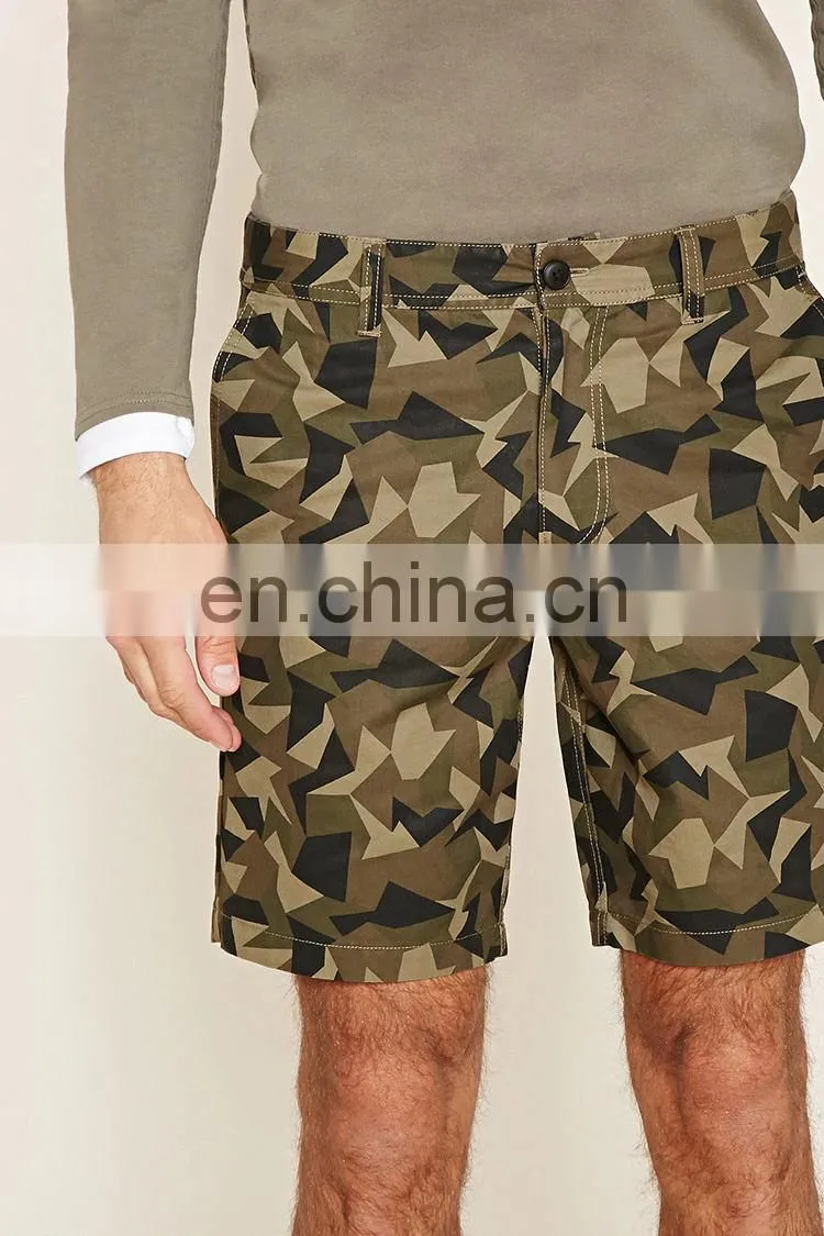 China Wholesale Custom Mens Casual Print Cotton Shorts