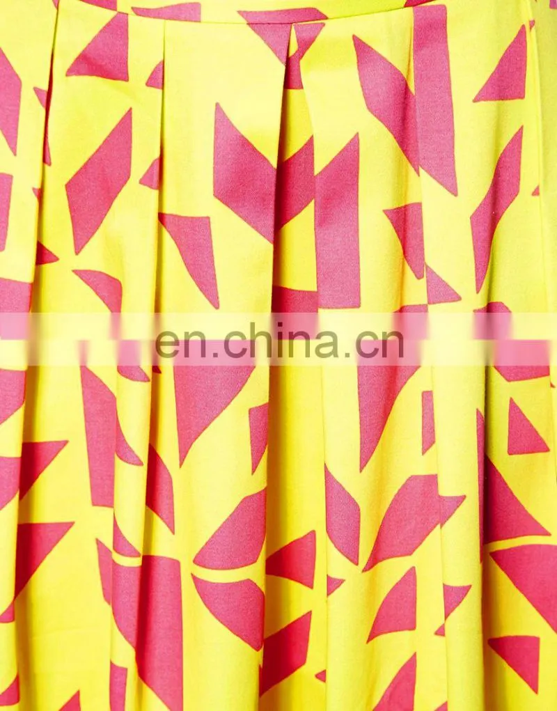 new fashion women's clothing garment apparel direct factory OEM/ODM manufacturing digital printed pictures fashionable skirts