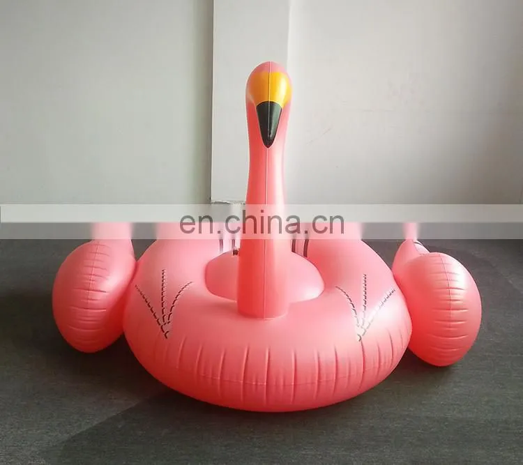 Custom 6p Eco-friendly PVC Inflatable Pool Flamingo Pool Float 190cm