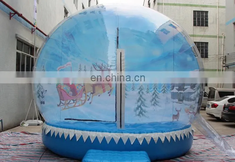 Custom life size snow globe clear inflatable dome for live show