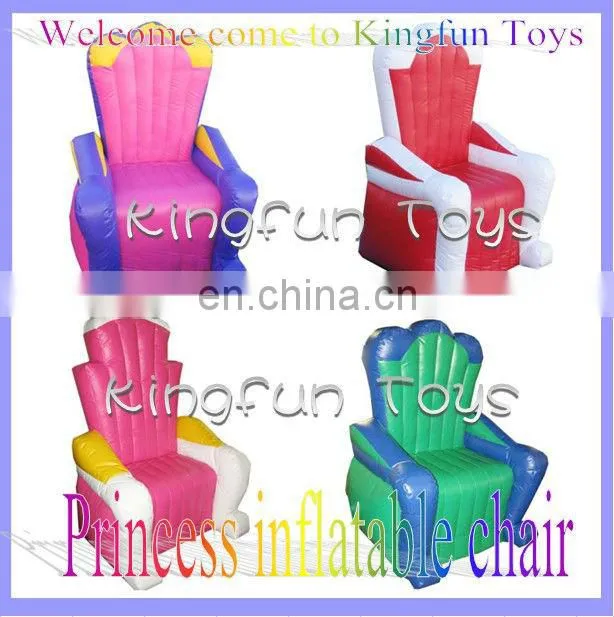 Inflatable party chair for throne