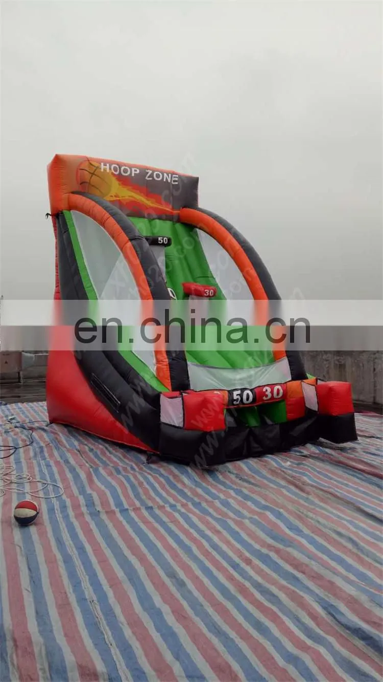 Commercial inflatable basketball hoop
