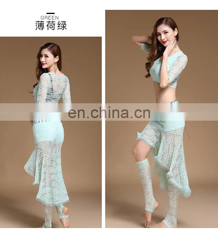 T-5186 Egyptian adult lace practice sexy belly dance wear
