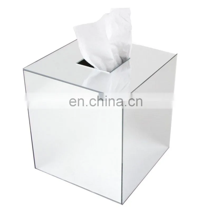 wholesales cheap sliver tissue paper box plastic packaging