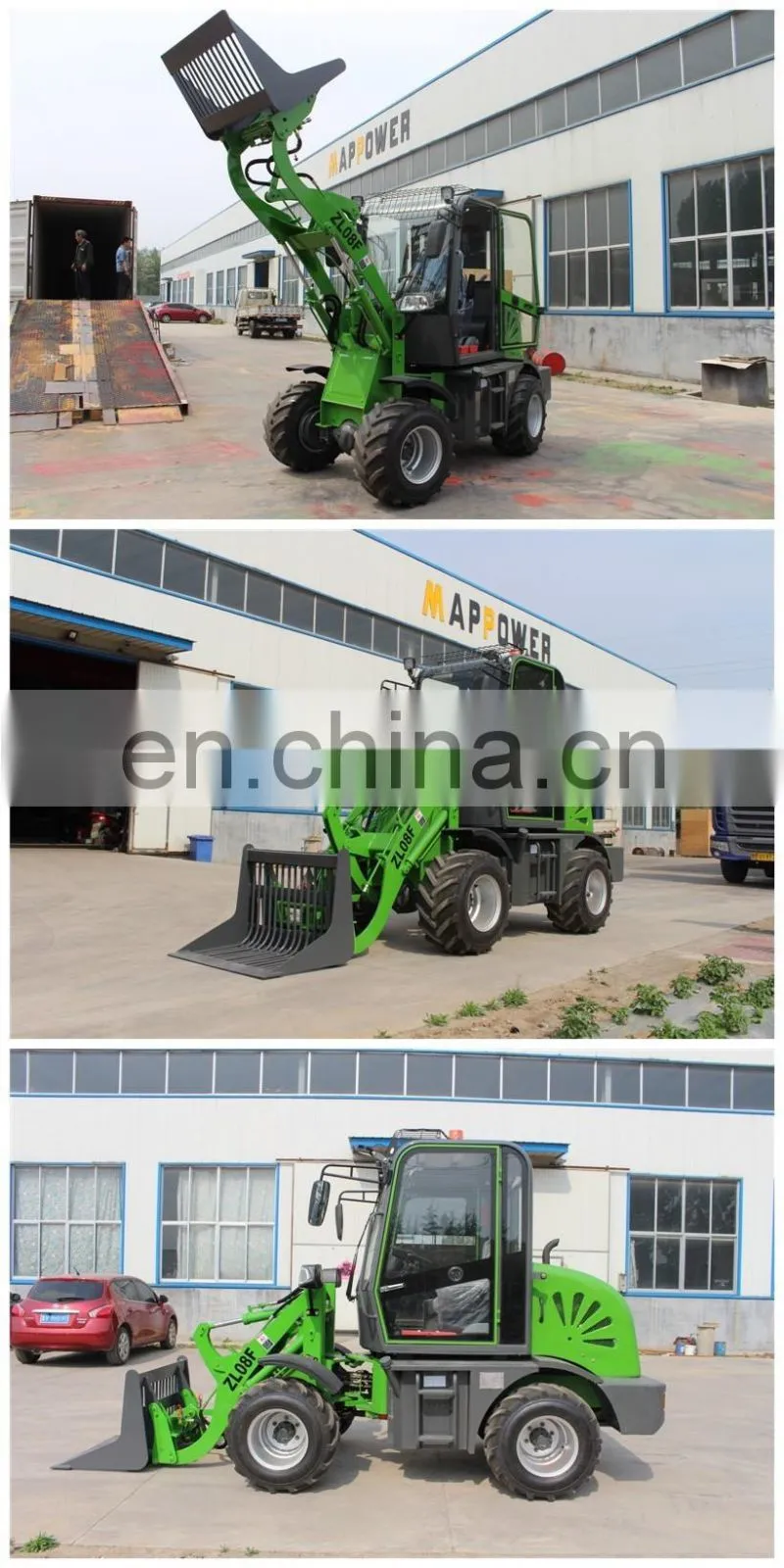 Weifang ZL08F 800KG 0.8 ton CE mini wheel loader for sale