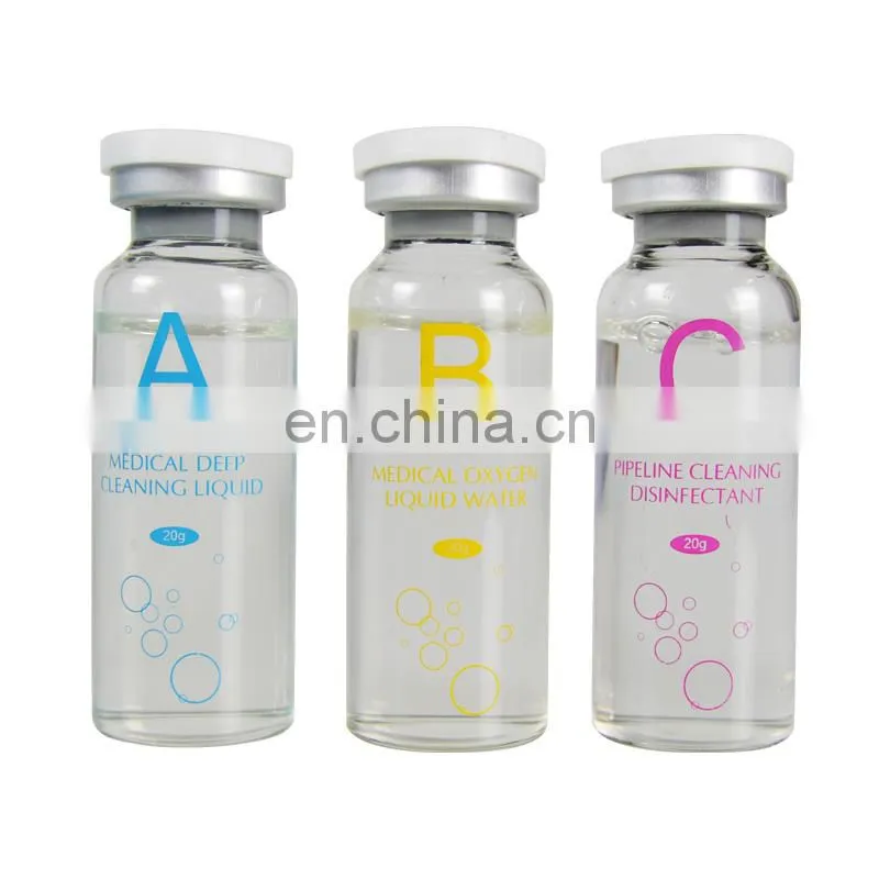 2019 Hot Selling Small Bubble Solution Aqua Peel Solution A B C Facial Serum Bottle