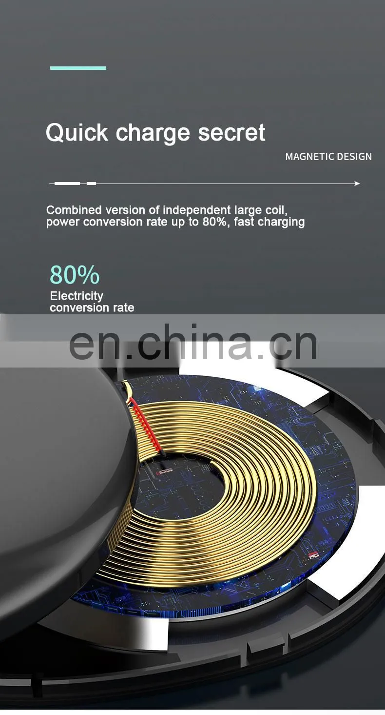Ready Stock Magnetic Wireless Charger Manufacture Mobile Phone Wireless Charging Magnetic for Iphone 12 Pro Max X 11