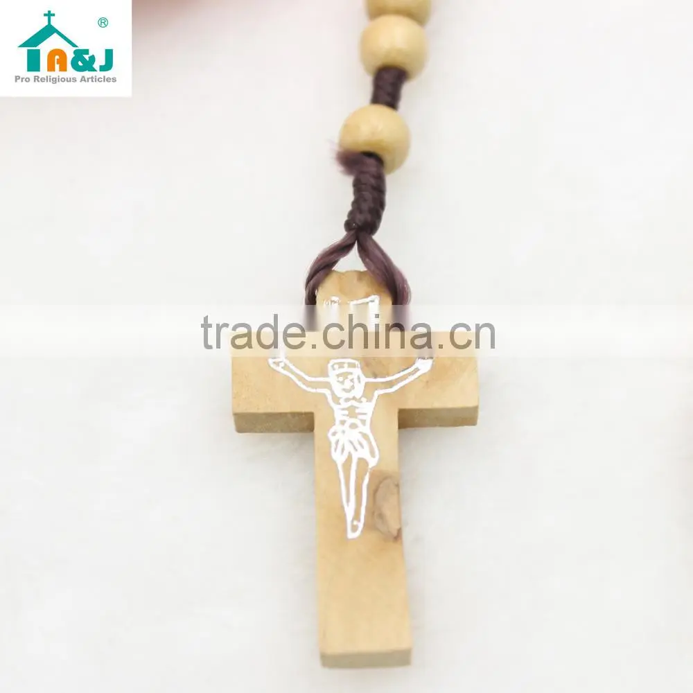Eco-Friendly Material children's wood rosary Factory wholesale