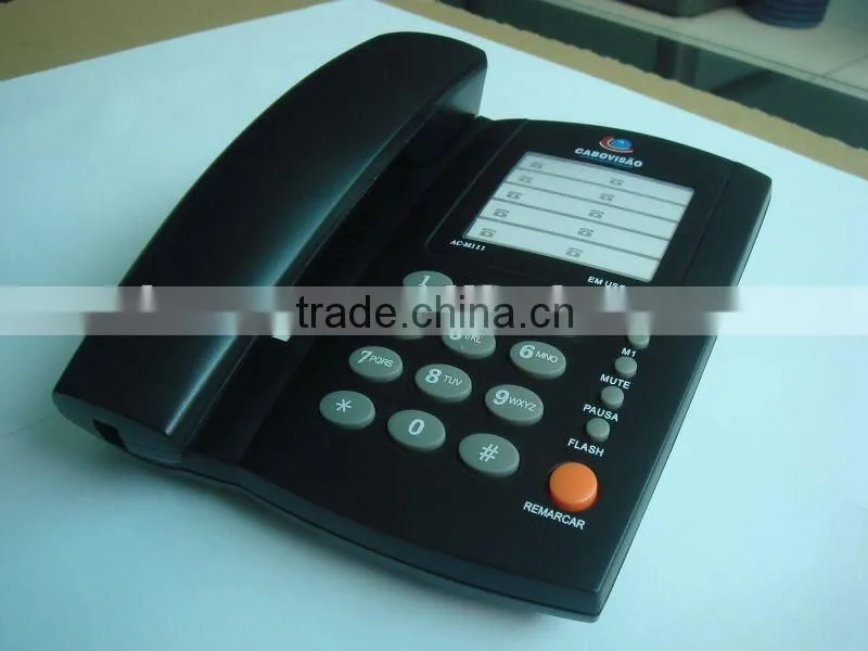 Fixed wall corded memory phone corded telephone