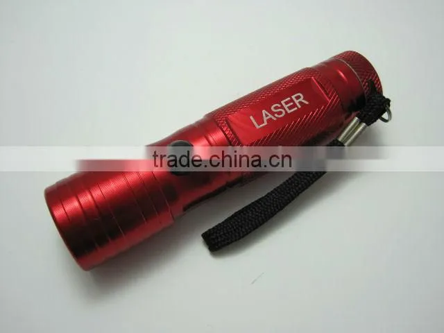Aluminum mini torch light 8+1 LED