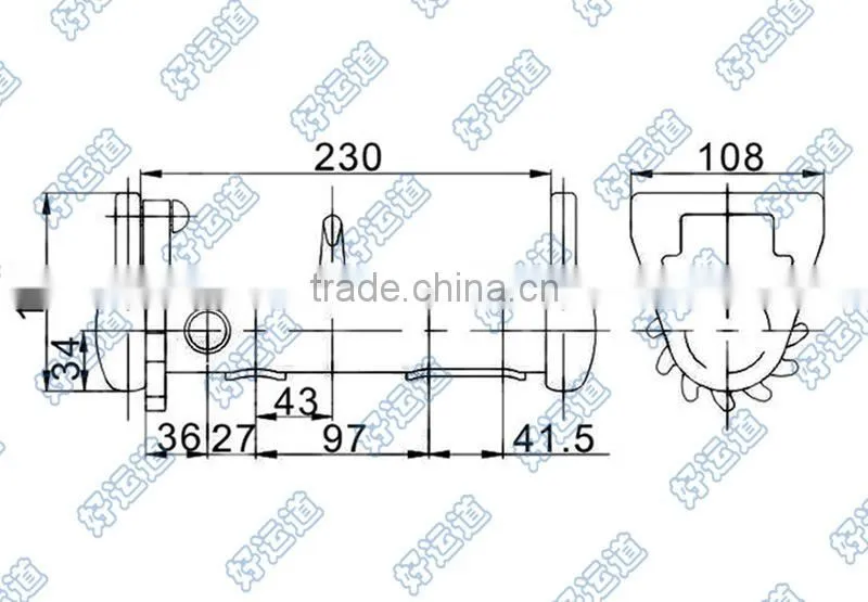 08148 Trailer web winch heavy duty truck winch