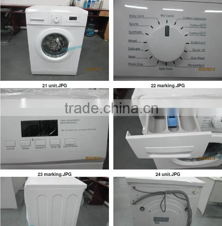 High quality A+ front loading automatic washing machine with CE RoHS GS