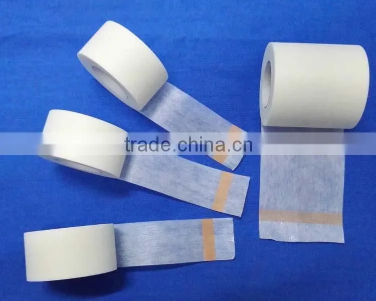 Non-woven paper medical adhesive surgical tape in bulk with CE, FDA certificates