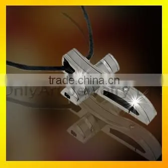round shape shiny AAA CZ inlaid women or men's titanium or stainless steel pendant