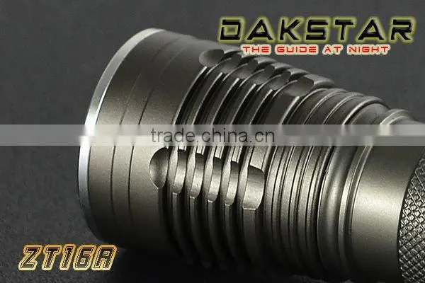 DAKSTAR ZT16A T6 885LM Aluminum LED 18650 Zoom rechargeable Flashlight With CREE