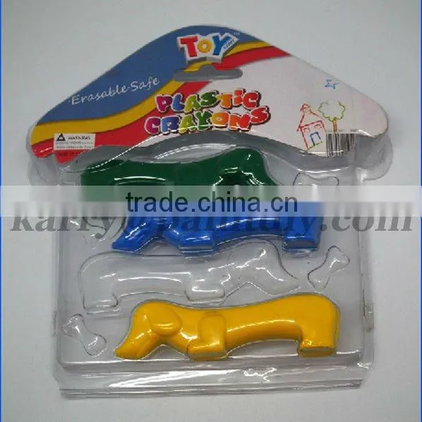 animal shaped plastic crayon
