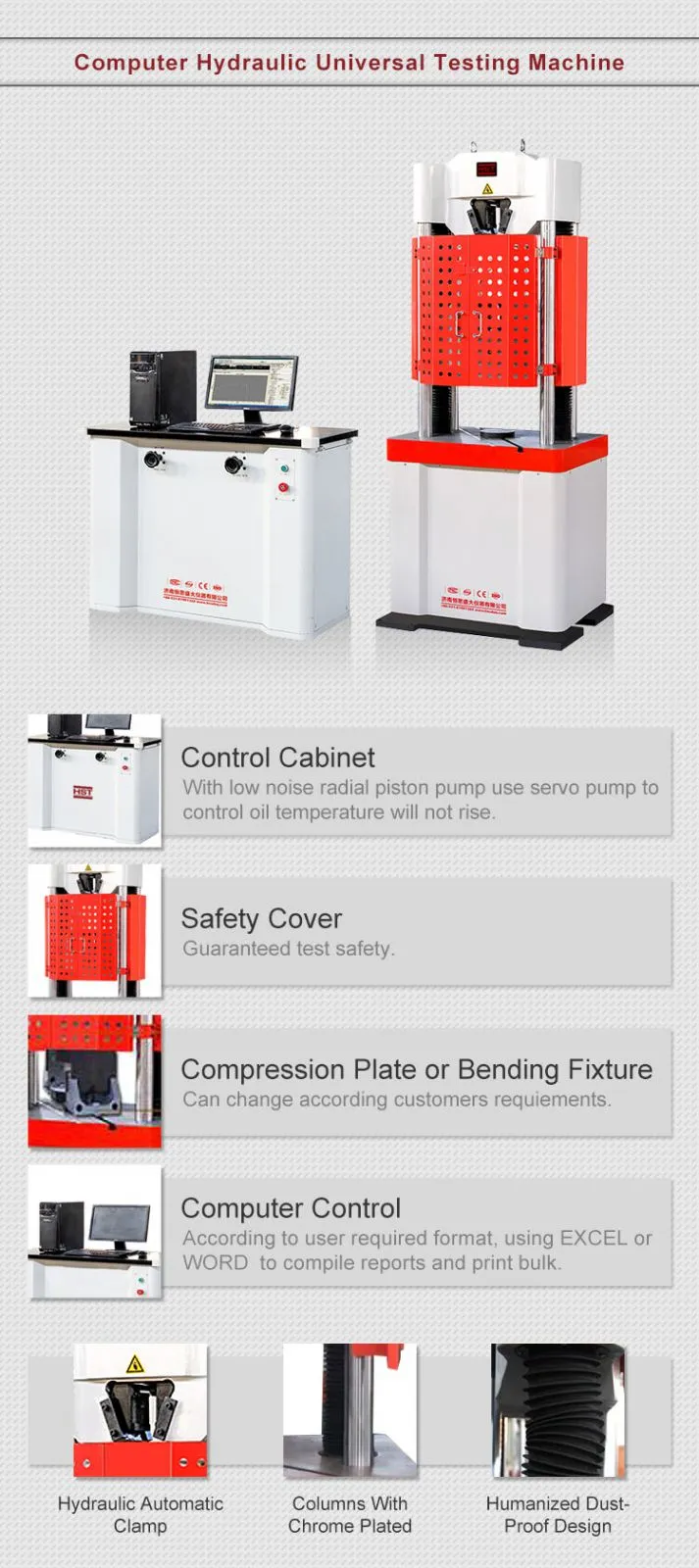 M10 M12 M16 M20 M24 M30 Bolt and Nut Tensile Test Equipment