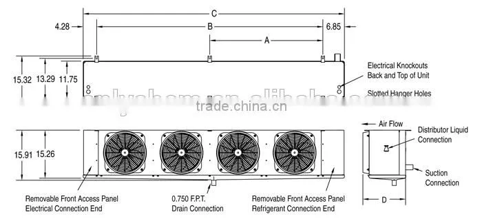 Air Cooled Evaporator for cold storage
