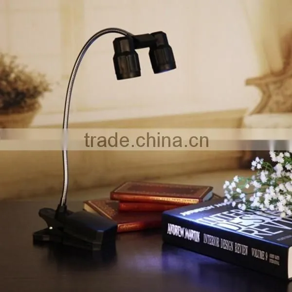 Wholesale 6pcs LED double head Grill light camping grill light with clip-on Barbecue grill light for BBQ and Task Light