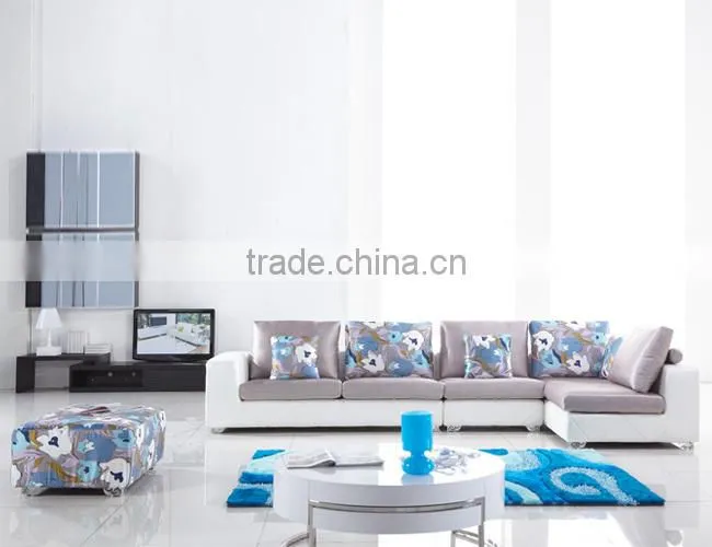 Made in China moder design living room corner fabric sofa