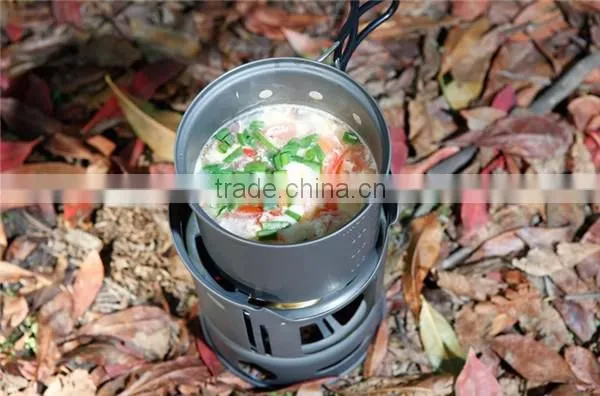 Lightweight Outdoor Camping Hiking Cookware Backpacking Cooking Picnic Bowl Pot Pan Set