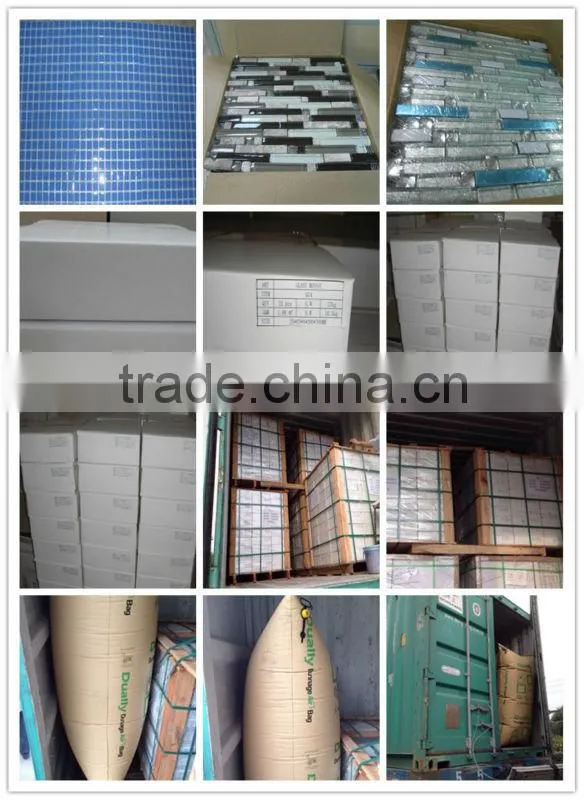 Glass mix aluminum mix stone mosaic tile