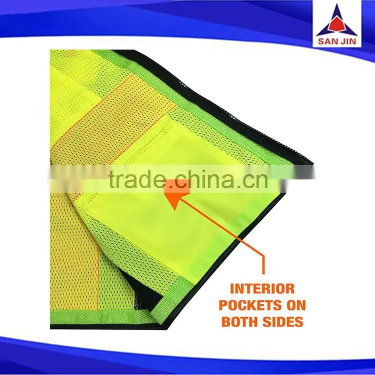 cheap polyester protective flashing safety vest