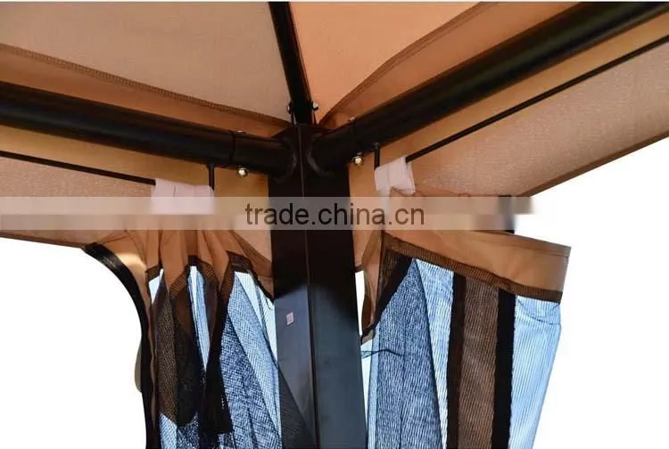 Outsunny Outdoor 3 Person Patio Gazebo Outdoor Canopy Garden Swing Bed
