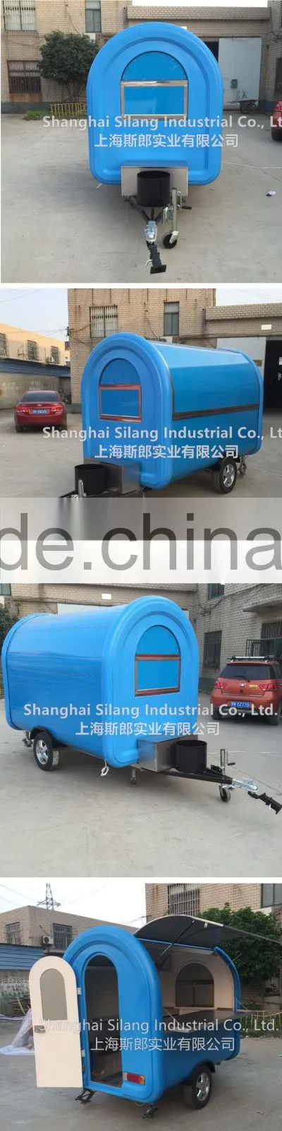 Light blue food cart mobile food trailer mobile beach vending cart vending truck food catering trucks