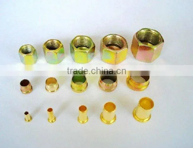 Copper 3 pieces fitting for nylon tube